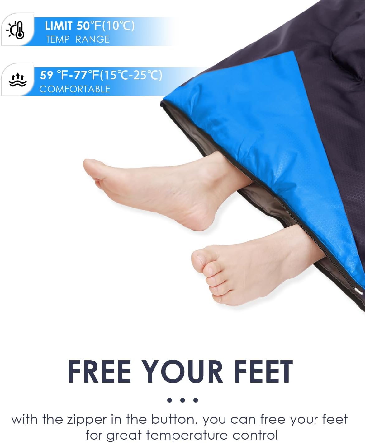 Sleeping Bags for Adults Cold Weather - 20 Degree Big&Tall Size Backpacking Lightweight Waterproof for Girls Boys Mens Teen Women for Camping Hiking Outdoor Travel Hunting with Compression Bags